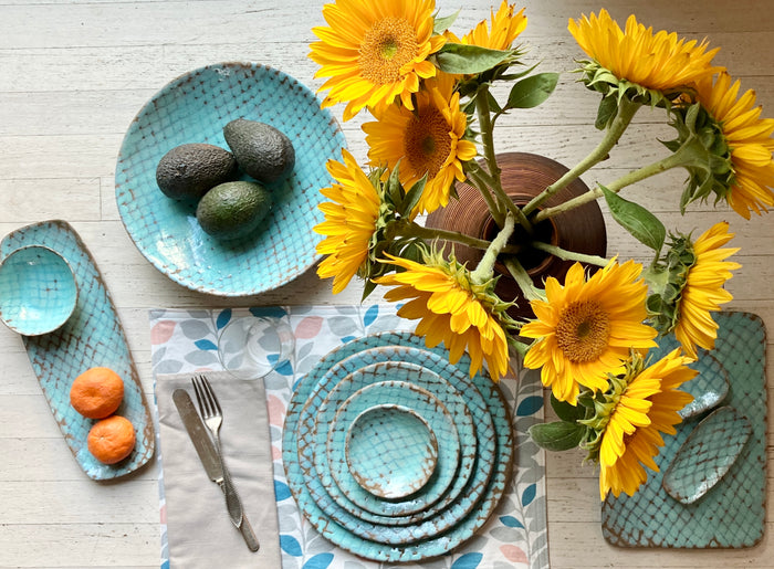 Blizzard Blue Place Setting, 5 Piece