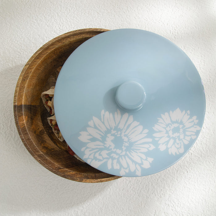 Blossom Wooden Roti Box