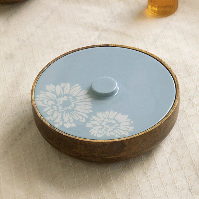 Blossom Wooden Roti Box