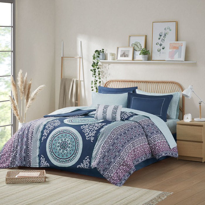 Boho Comforter Set with Bed Sheets Doba