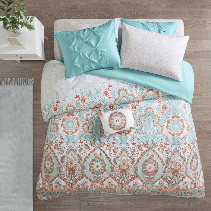 Boho Comforter Set with Bed Sheets Doba