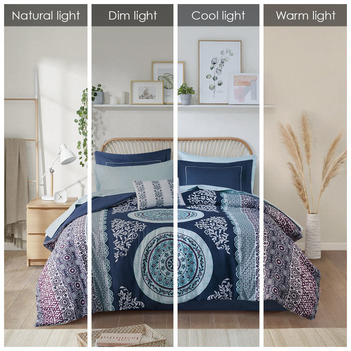 Boho Comforter Set with Bed Sheets Doba