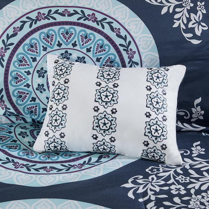 Boho Comforter Set with Bed Sheets Doba