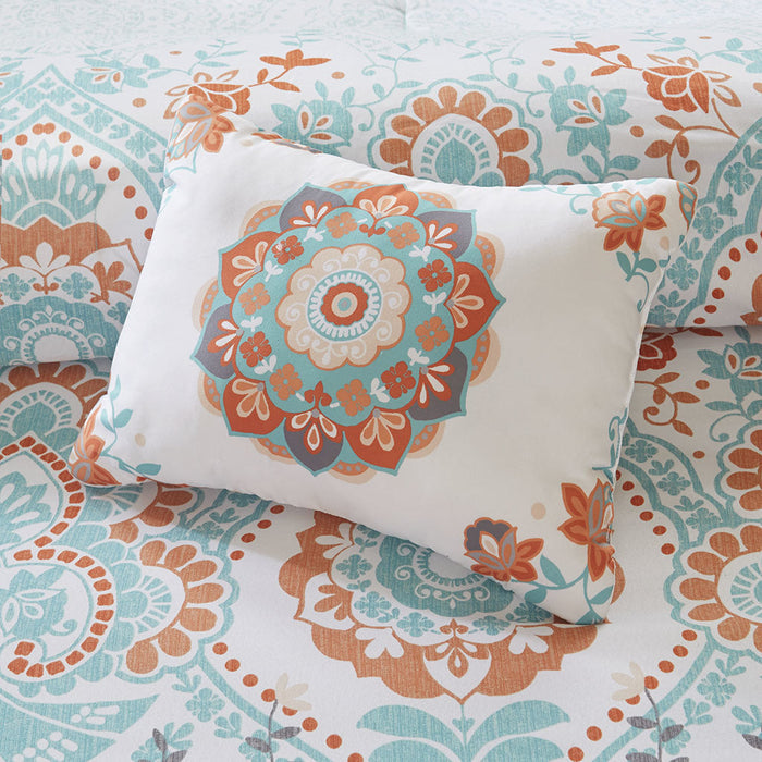 Boho Comforter Set with Bed Sheets Doba