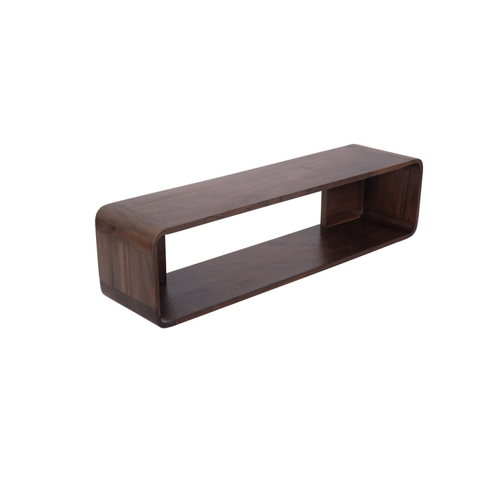 Boxy Wooden Wall Shelf