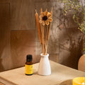 breathe & bloom vase and diffuser set - magnolia petal
