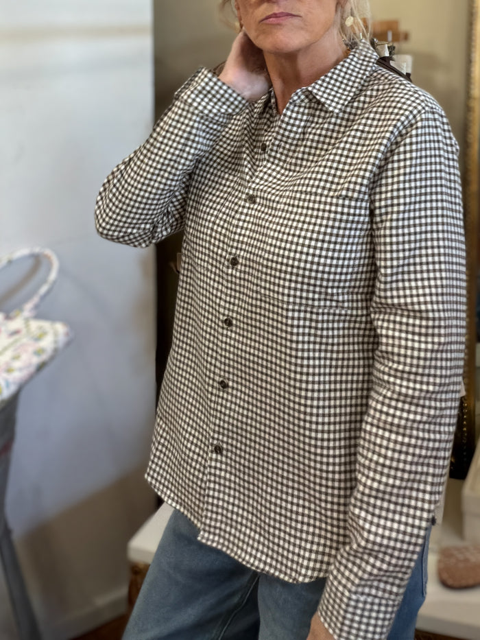 Brynn 2 Pocket Shirt - Brown