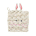 Bunny Crochet Trivet in Pink or Blue