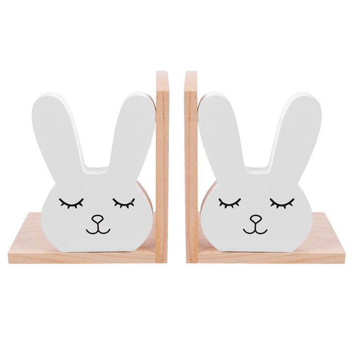 Bunny Cute Wooden Bookend Set - Divine Heart L.A.