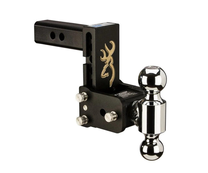 B&W Trailer Hitches Hitch Ball B&W Hitches B&W Tow And Stow Dual Ball 2" Adj Ball Mount 5" Drop/5-1/2" Rise, Browning