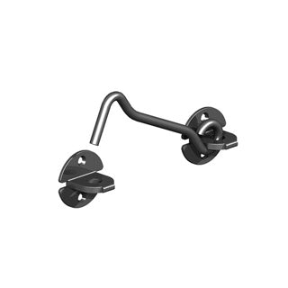 Cabin Hooks Wire Pattern Black – Stylish & Secure Door and Gate Fastening-Eclipse Fencing