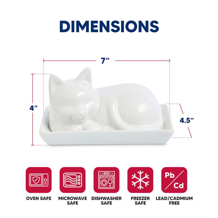 Cat Butter Dish