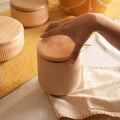 Classic Beige Ceramic Jar- Large