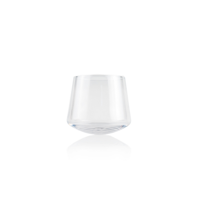 Clear Spin Stemless Wine Glass