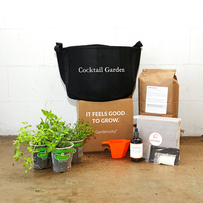 Cocktail Garden Kit‎ with seasonal herbs