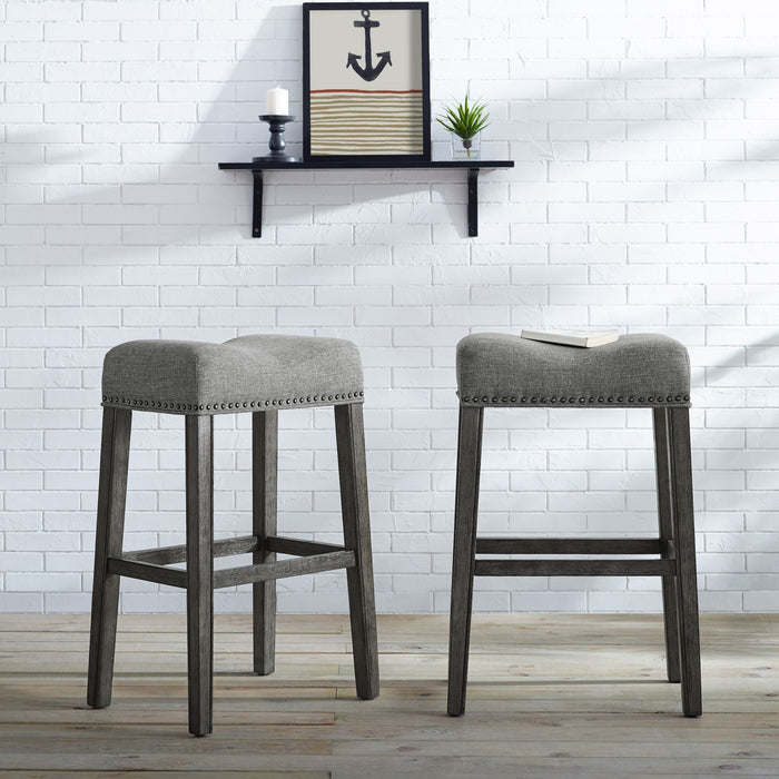 CoCo LaRue Saddle Seat Bar Stool Set of 2 Doba