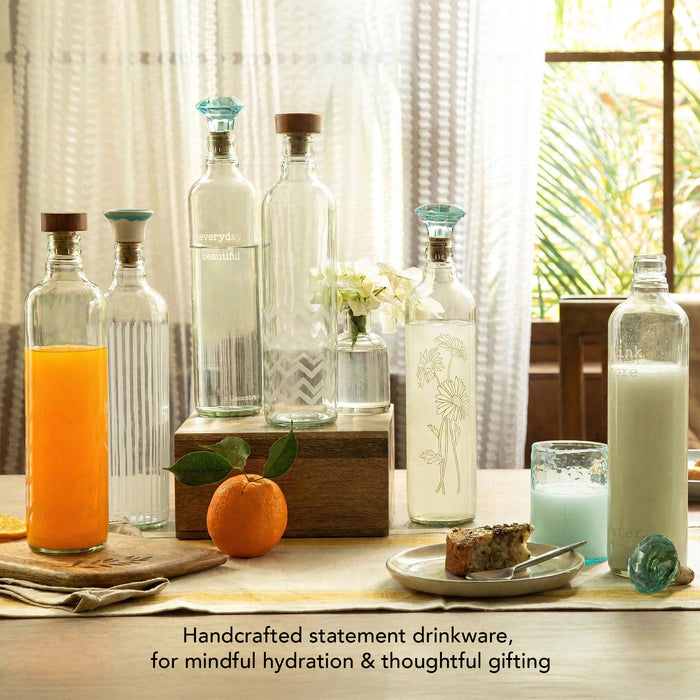 Cove Glass Bottle With Ceramic Stopper