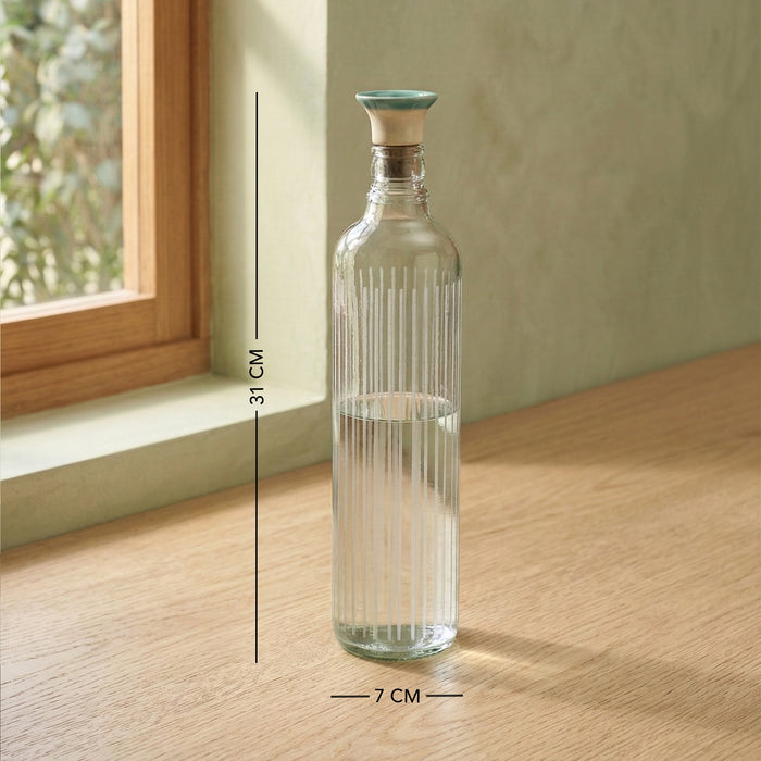 Cove Glass Bottle With Ceramic Stopper