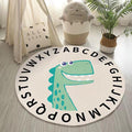 Cozy Animals with Alphabet Motif Round Rug Collection - Divine Heart L.A.