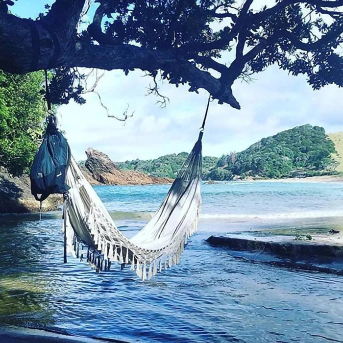 Cozy Days Boho Macrame Fringed Hammock for Two - Divine Heart L.A.