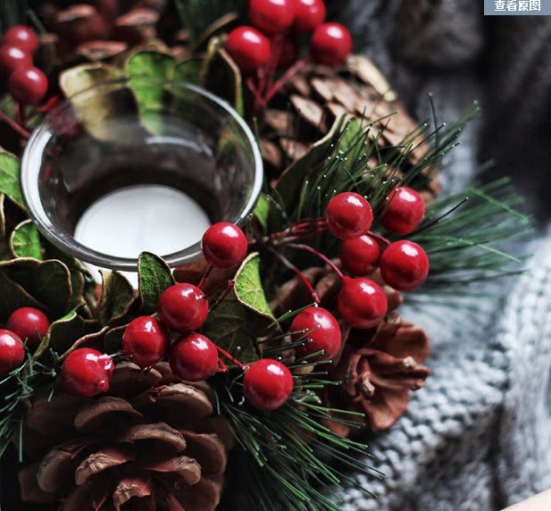 Cranberry Candlestick Garland Scandi South