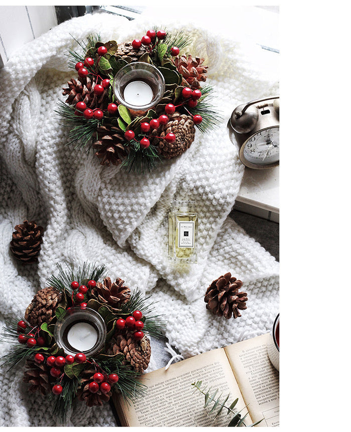 Cranberry Candlestick Garland Scandi South