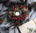Cranberry Candlestick Garland Scandi South