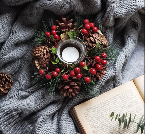 Cranberry Candlestick Garland Scandi South