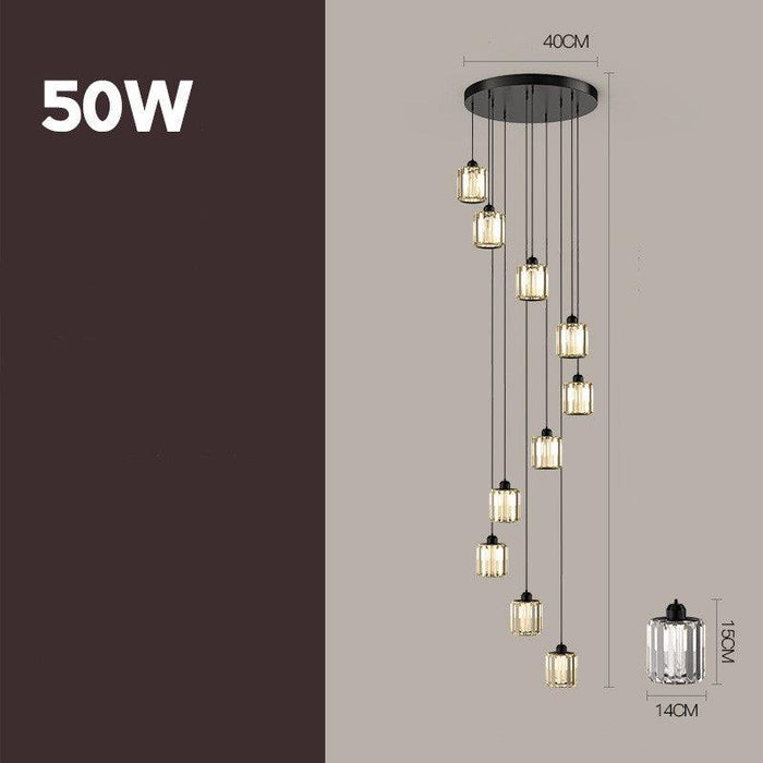 Creative Light Luxury Glass Chandelier - Divine Heart L.A.