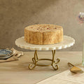 Crescent Cake Stand with Metal Legs - ellementry