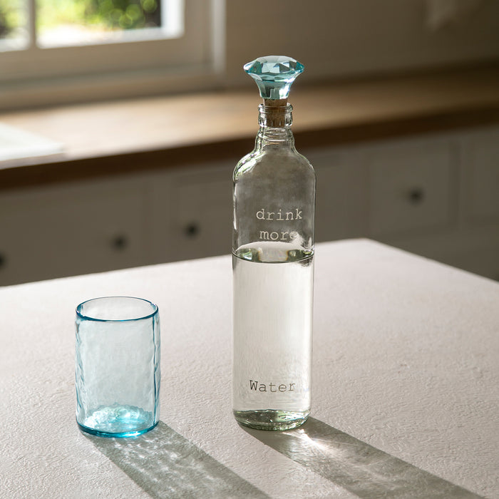 Crown Glass Bottle with Tumbler