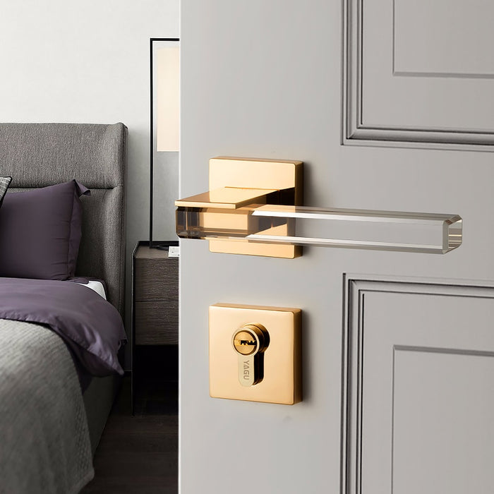 Crystal texture Door Handle - Level Decor