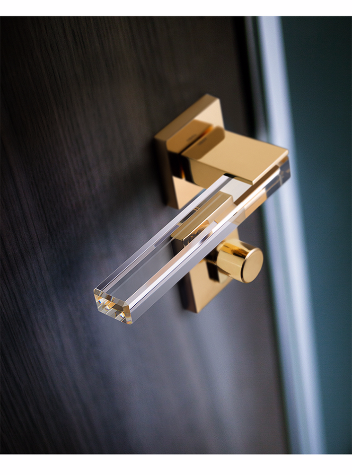Crystal texture Door Handle - Level Decor