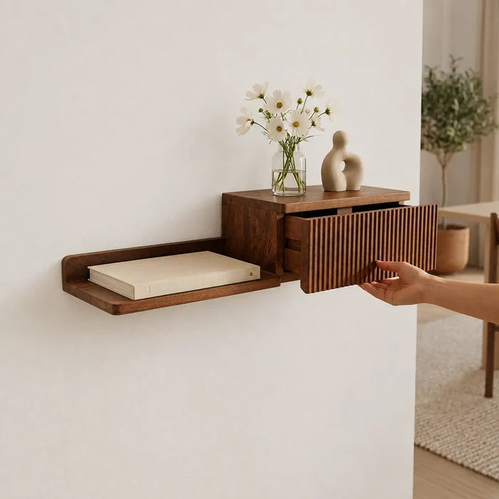 Cubette Wooden Wall Shelf
