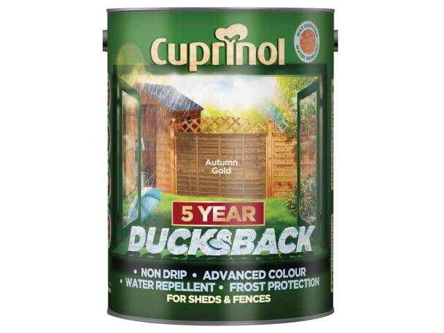 Cuprinol Ducks Back 5 Litre – Premium Water-Based Wood Treatment for Fences, Sheds, and Garden Furniture-Eclipse Fencing