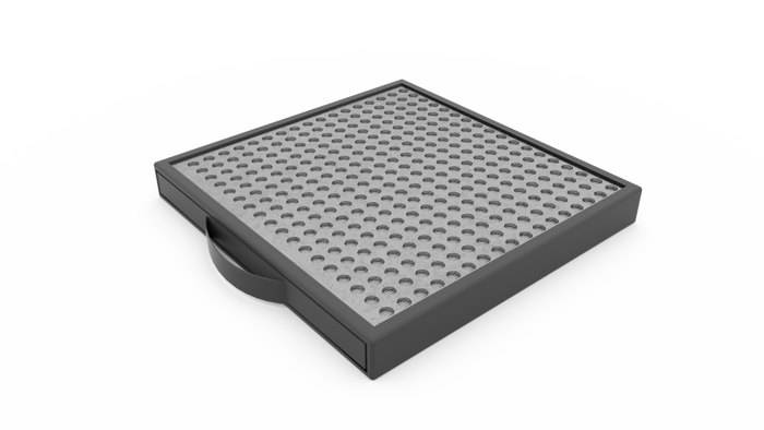 Side view of Deluxe pre filter replacement