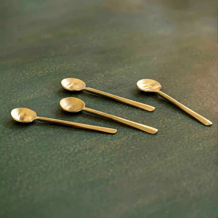 Desert Spoon S/4 Champagne Gold Matt Finish