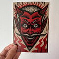 Devil Postcard / Miniprint: Letterpress, Linocut