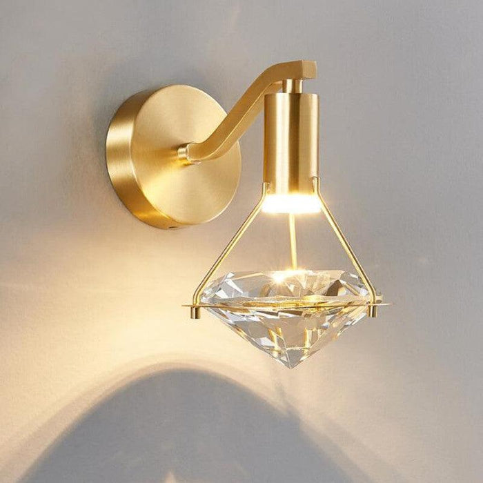Diamond Drop Crystal LED Wall Light - Divine Heart L.A.