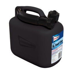 Diesel Fuel Can Black 5L Plastic – Durable and Safe Fuel Storage Solution-Eclipse Fencing