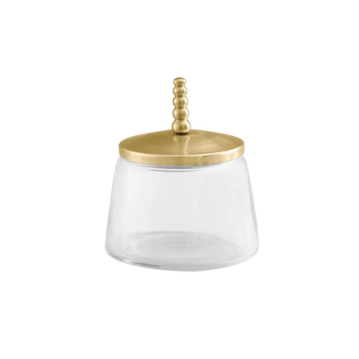 Dome glass jar with metal Lid - Large