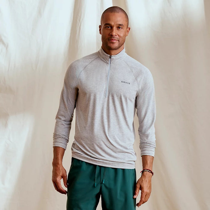 DriCast 1/4 Zip - Light Gray Heather