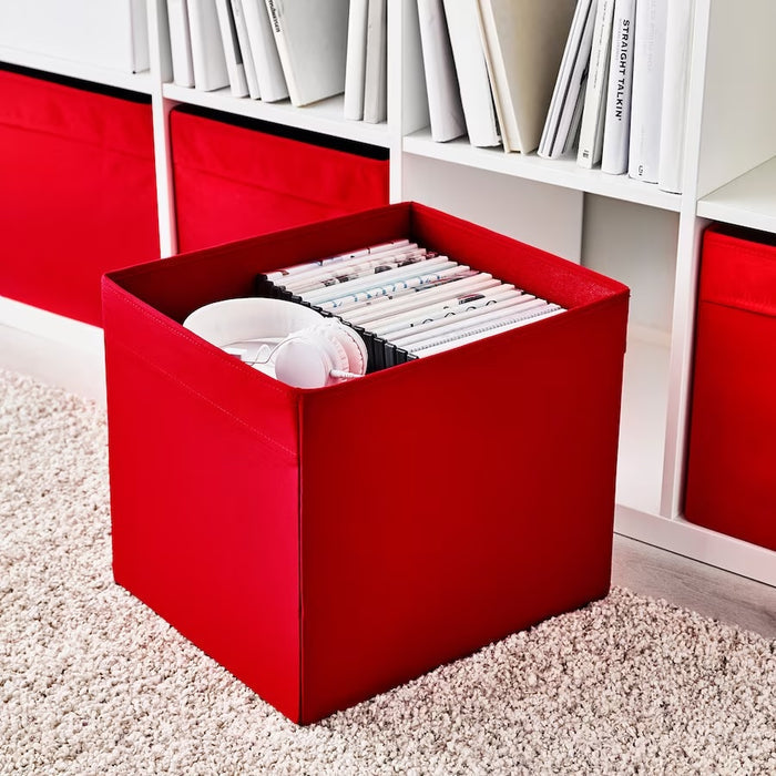 DRONA Box, Red, 33x38x33cm