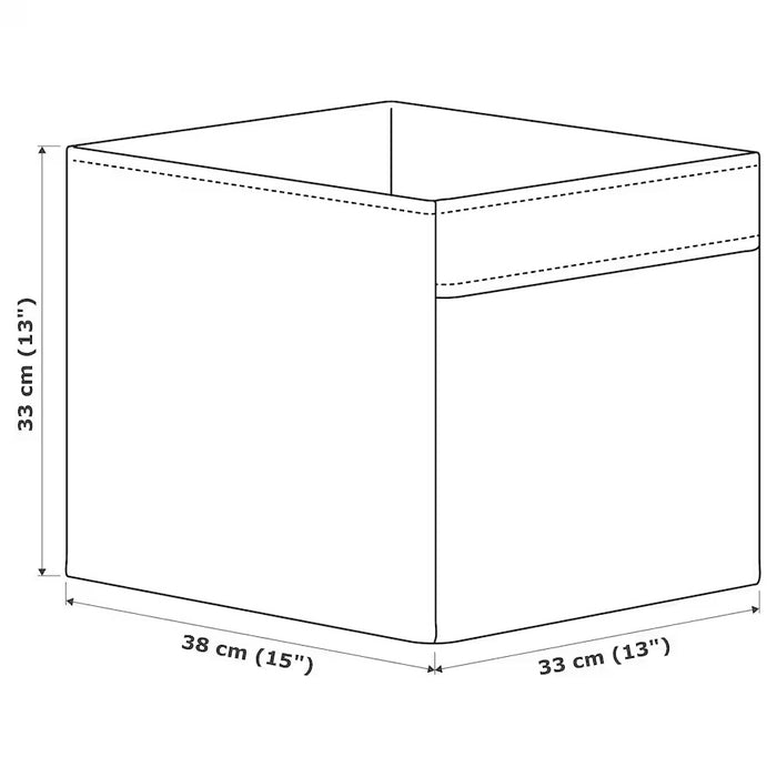 DRONA Box, Red, 33x38x33cm