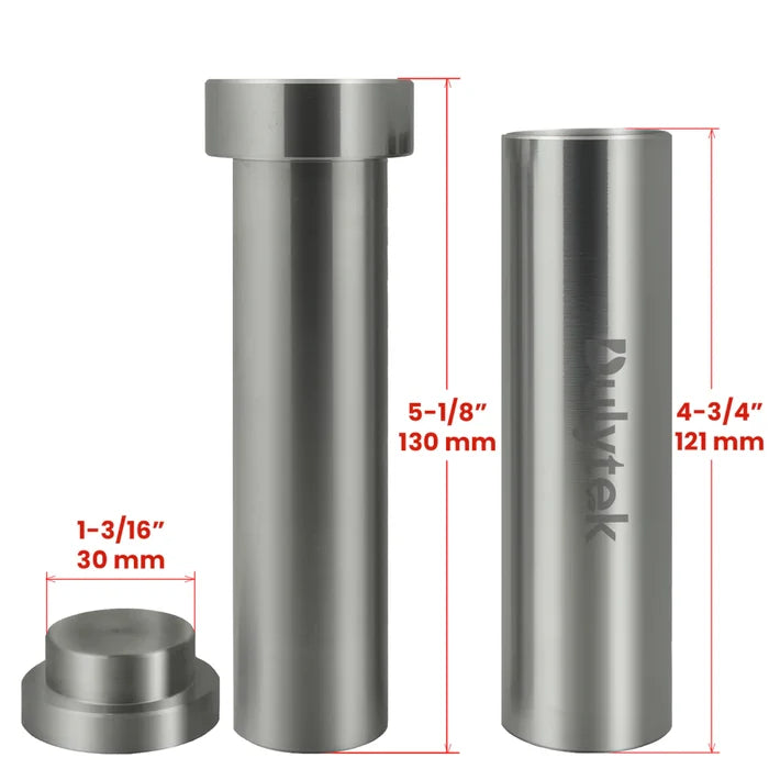 Dulytek Hammer Style Pre-press Pollen Mold, Stainless Steel (Two Sizes)