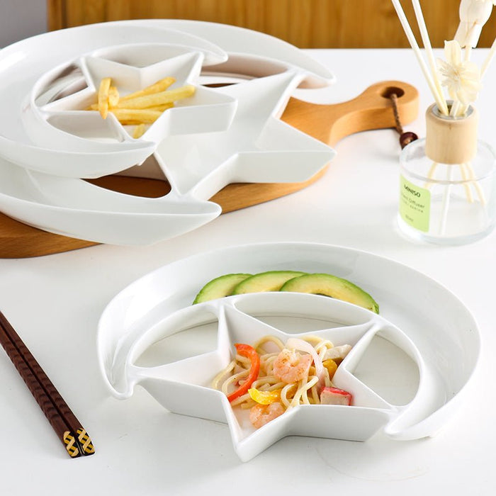 Ceramic Star And Moon Dessert Plate - Divine Heart L.A.