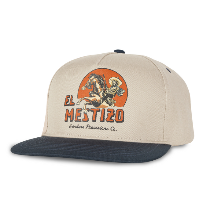 El Mestizo Hat- White/Navy