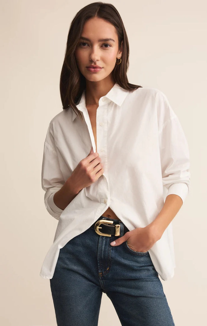 Elevated Poplin Button Up Shirt by Z Supply (multiple colors)