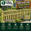 Elite Cross Top Panel 90cm x 180cm – Stylish & Durable Garden Fencing-Eclipse Fencing