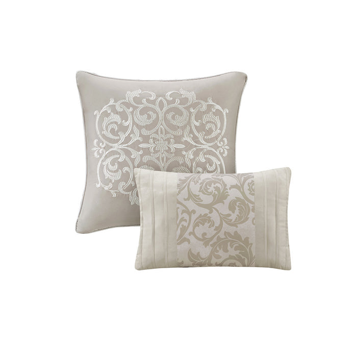 Embroidered 8 Piece Comforter Set Doba